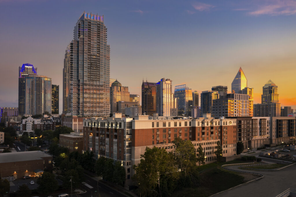 Camden Charlotte at Twilight - commercial architectural photography by Rob-Harris